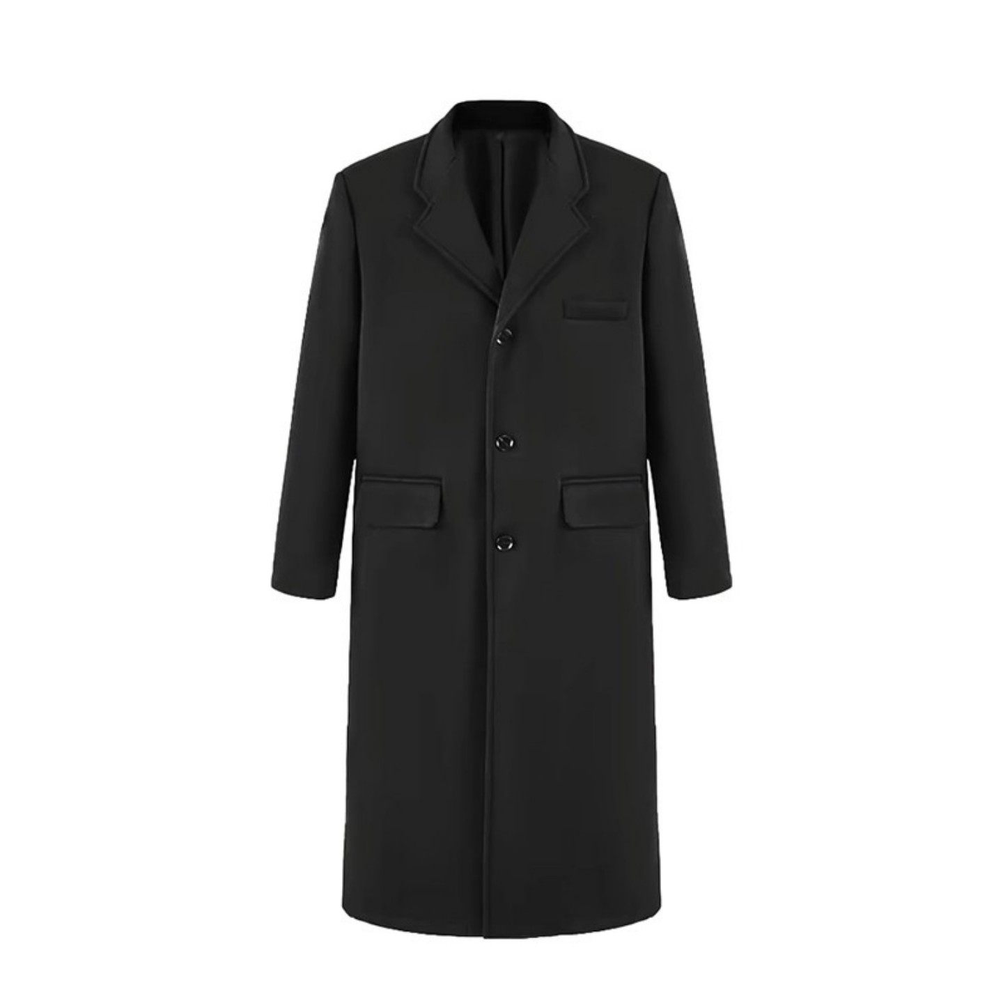 黑色克苏鲁文职大衣男冬季中长款过膝西装外套雅痞英伦风呢子风衣,淘宝优惠券,粉丝福利购,淘宝优惠卷