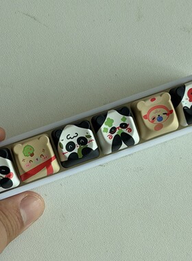 跨境解压键帽可爱小熊PBT解压键