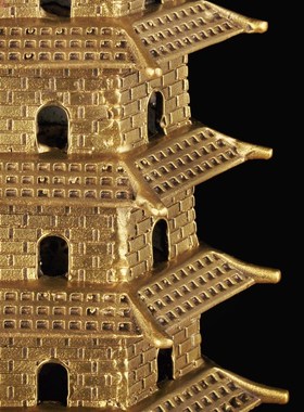 黄铜七层文昌塔摆件7层文昌宝塔家居客厅M书房桌面装饰品商务礼品