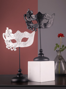 威尼斯面具装饰摆件家居摆设客A厅酒架隔断桌面创意北欧软装工艺