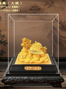 绒沙金龙龟摆件招财金龟会销创意保险礼品家居饰品厂家直销