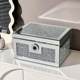 Bittz fingerprint password jewelry storage box high-end exquisite lock jewelry box diamond-mounted multi-layer jewelry safe