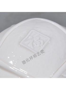 十二生肖白色猪摆件 小猪猪陶瓷猪 招财聚财镇宅吉祥风水趴福气猪