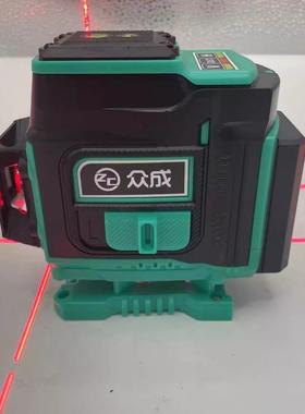 众成红光2/5/12线户外超亮款红光红外线贴地仪贴墙仪投线仪红