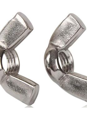 M4-M12不锈钢蝶形螺母全规格304材质防锈羊角手拧元宝螺帽