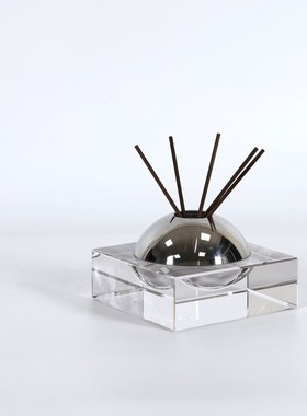 现代意式极简无火香薰水晶拼接扩香摆F件茶室书房桌面家居装饰摆