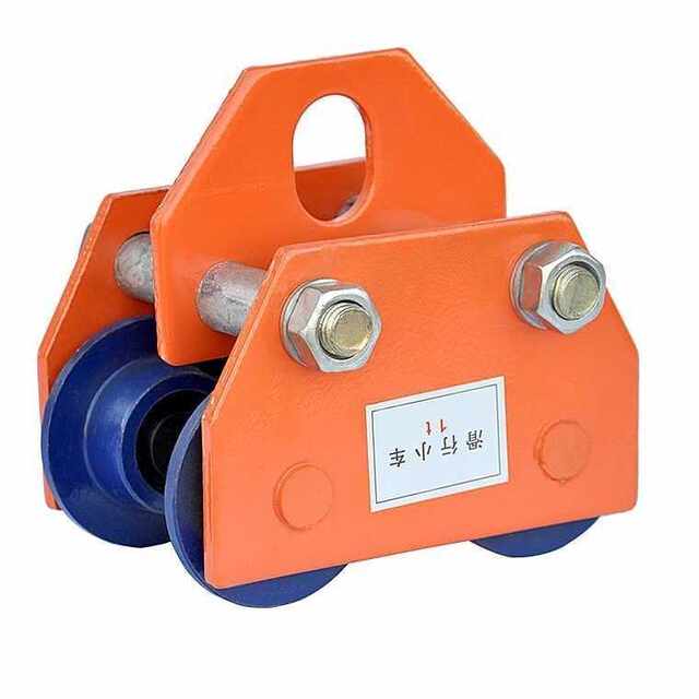 German I-beam track pulley hoist sports car push pulley monorail hand-pulled cat head crane manual monorail trolley