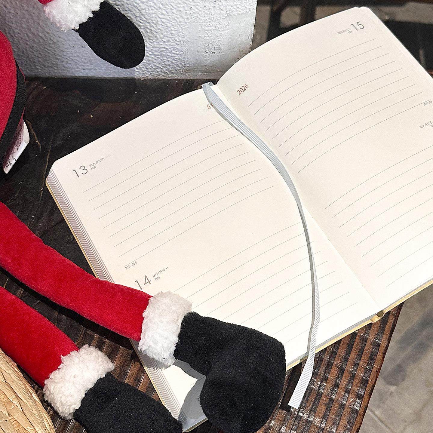 冬雪限 2026日程本套装 两一页新款每计划本年历日记本笔记本子年,淘宝优惠券,粉丝福利购,淘宝优惠卷