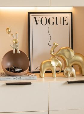 摆太空门兔子轻奢入21GAT010户进玄关饰钥匙收纳件高级感小众客厅