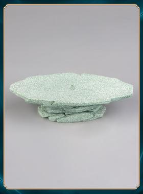 豆蓝色砂岩底座配件新中式国风创意桌集面DSJFQ004豆饰假品山鱼缸