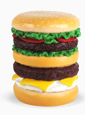 汉堡凳子马卡龙换鞋凳家用门口创意穿鞋进门凳汉堡店用轻奢