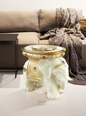 大象凳换鞋凳酒店客厅玄关进门口摆件乔迁送礼新房装饰品树脂工艺
