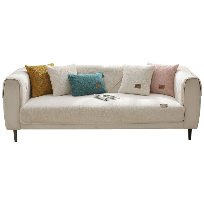 羊羔绒沙发垫防滑皮沙发套罩北欧简约冬季保暖加厚毛绒坐垫子盖布,淘宝优惠券,粉丝福利购,淘宝优惠卷