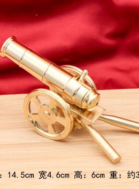 黄铜面大炮型YF创意桌模摆件铜炮玄关意中式摆件大利炮开业礼炮礼