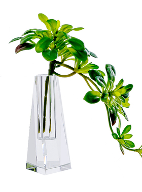 欧式水晶小花小蜡烛台 酒店餐桌公桌窗台装饰摆件