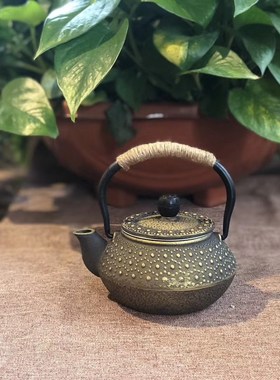 酒店售楼处博古架茶具软装饰品中式创意小茶壶铁壶茶室装