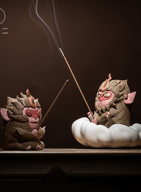 器十二孙悟空摆件茶宠七彩祥云齐天大圣猴子斗战圣佛可爱精品可养