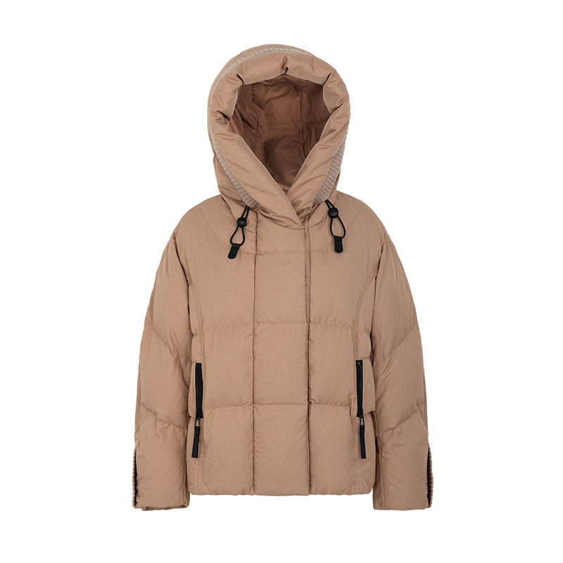 鸭鸭官方羽绒服2025冬装短款连帽女休闲宽松韩版时尚保暖外套,淘宝优惠券,粉丝福利购,淘宝优惠卷