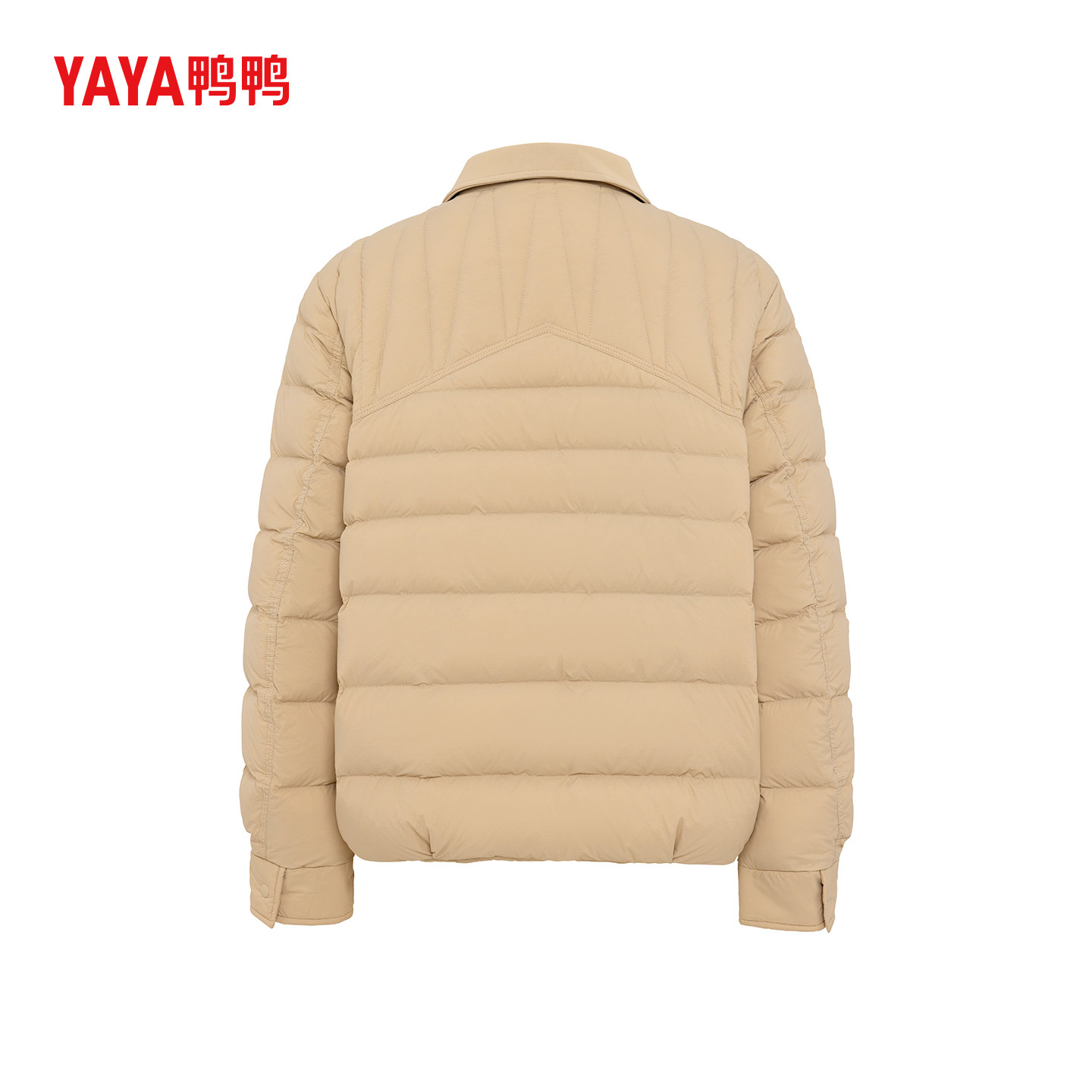 YAYA鸭鸭2025年新款潮流排骨羽绒服秋冬休闲短款女士百搭保暖外套