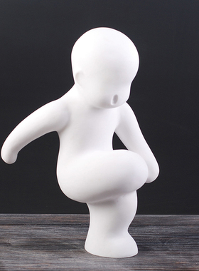 创意家居客厅儿童房软装饰品摆设砂岩小孩玩耍童趣工艺品嬉童