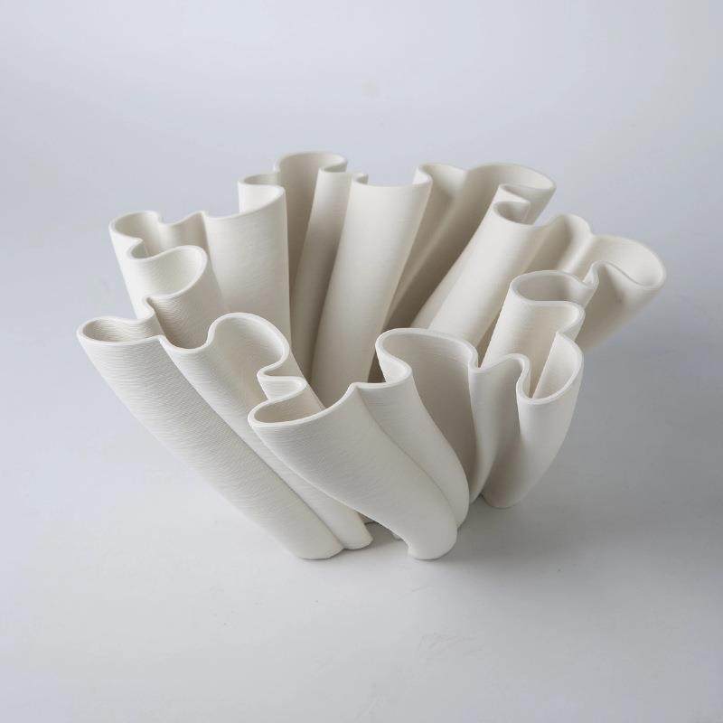3D打印陶瓷侘寂风花瓶摆件软装高级感摆件样板间艺术品,淘宝优惠券,粉丝福利购,淘宝优惠卷