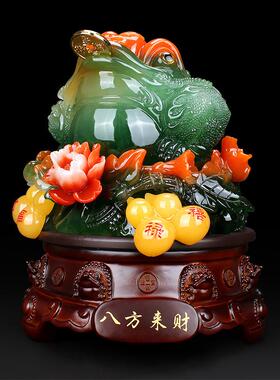 金蟾摆件三足金蝉档口店铺收银台开业礼品工艺装饰摆设