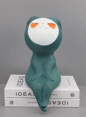 现代简约创意卡通小糖宝雕塑树脂样板房书房家居玄关软装饰品摆件