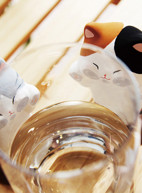 速发新款摆窗卖工猫作可爱吸件手萌陶土电脑办公桌车载礼