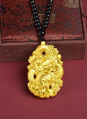 速发黄铜做旧龙牌手把件家居摆挂盘视柜酒柜摆件个性实心随身电玩