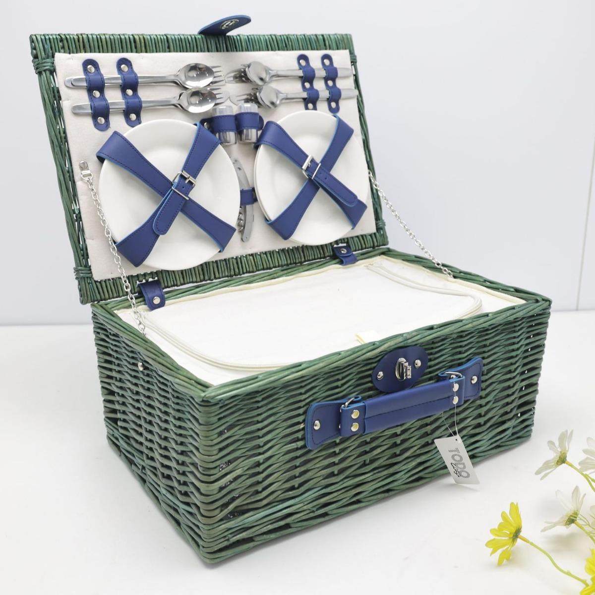 工厂现货柳编手提篮带盖礼品篮户外藤编带餐具收纳篮复古风野餐篮,淘宝优惠券,粉丝福利购,淘宝优惠卷