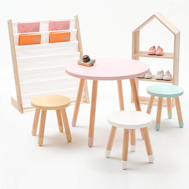 北欧风儿童房书刊架简易实木7层收纳报刊架杂志架落地展示,淘宝优惠券,粉丝福利购,淘宝优惠卷