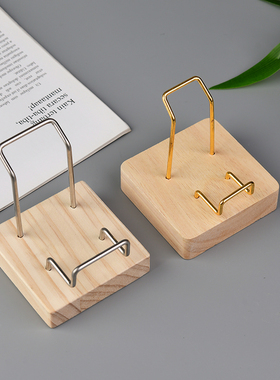 现货速发新款水晶簇矿标标本奇石收纳金属摆放展示陈列支架亚克力