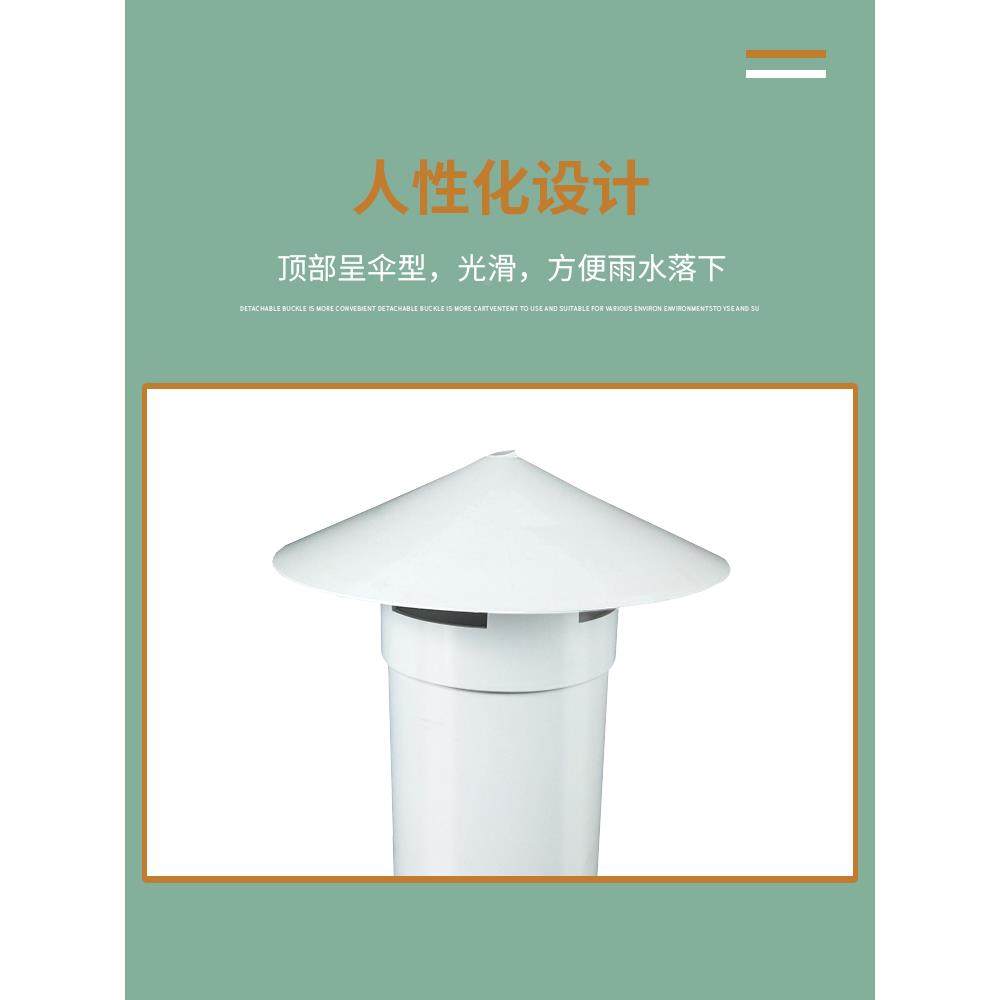 PVC排污管红色防雨透气帽50/75/110/160适用屋顶塑料通气管道管帽,淘宝优惠券,粉丝福利购,淘宝优惠卷