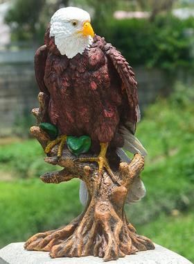 货源老鹰摆件雕模型鸟类家居装饰品田园风格桌面树脂工艺品