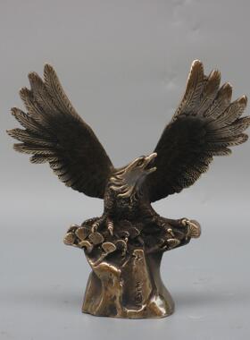 铜老鹰摆件大鹏展翅雄鹰家居办公室店铺创意工艺品装饰摆件
