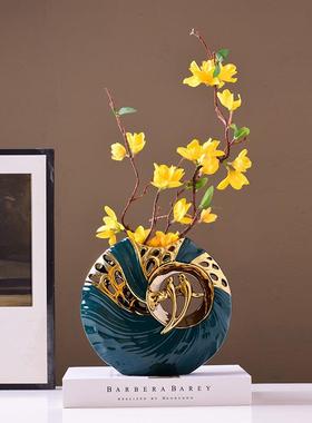 欧式轻奢装饰品摆件家居客厅电视柜插花花瓶摆件现代创意桌面摆设