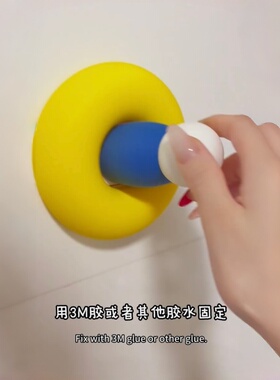 哆啦A梦圆手开关面板创意3d打印开关辅助器装饰立体按钮遮丑神器