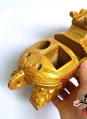 龙龟底座 底盘 道底座手工雕刻龙龟 令牌天蓬尺考鬼棒底托