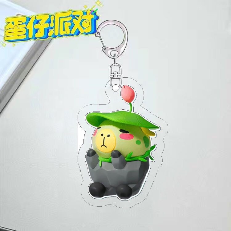 蛋仔派对蛋仔派对周边神奇艾比爆爆狐水捏捏钥匙扣可爱闺蜜书包挂件送朋友