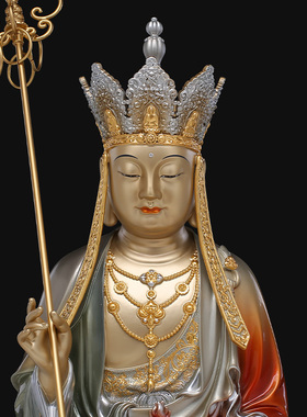 速发全》《地藏王菩萨铜艺像摆件家用供奉神像家居工佛品铜像雕像