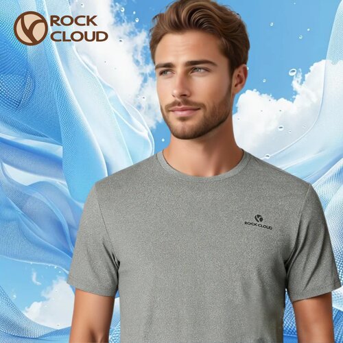 ROCK CLOUD户外速干T恤男短袖户外运动薄款透气吸湿快干圆领短袖 - 图3