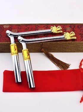 迷你小杨公寻龙尺m罗盘寻龙点穴可折叠专业探测杖高精度实心黄铜