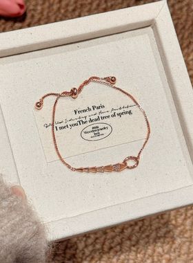 日本品质灵蛇手链轻奢高级感时尚简约韩版手饰小众百搭抖音蛇骨手