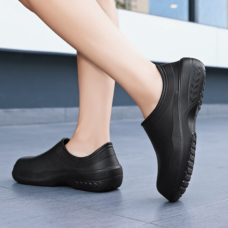 海峡虎防水厨师鞋EVA踩屎感男鞋外穿内防滑大码厚底鞋男防滑轻便,淘宝优惠券,粉丝福利购,淘宝优惠卷