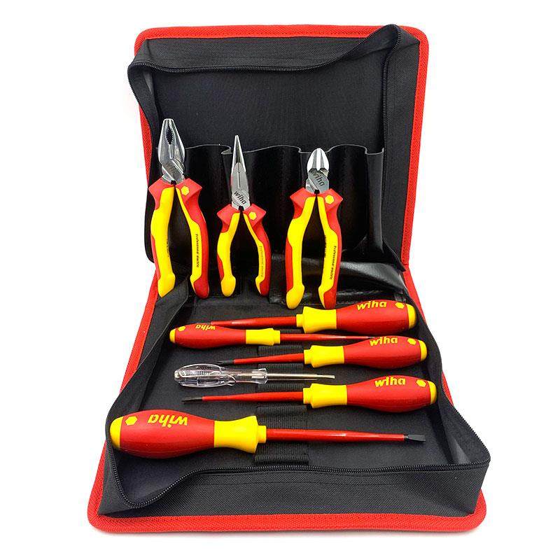 德国wiha威汉90012C电工绝缘工具10件套螺丝刀钳子家用多功能组套,淘宝优惠券,粉丝福利购,淘宝优惠卷