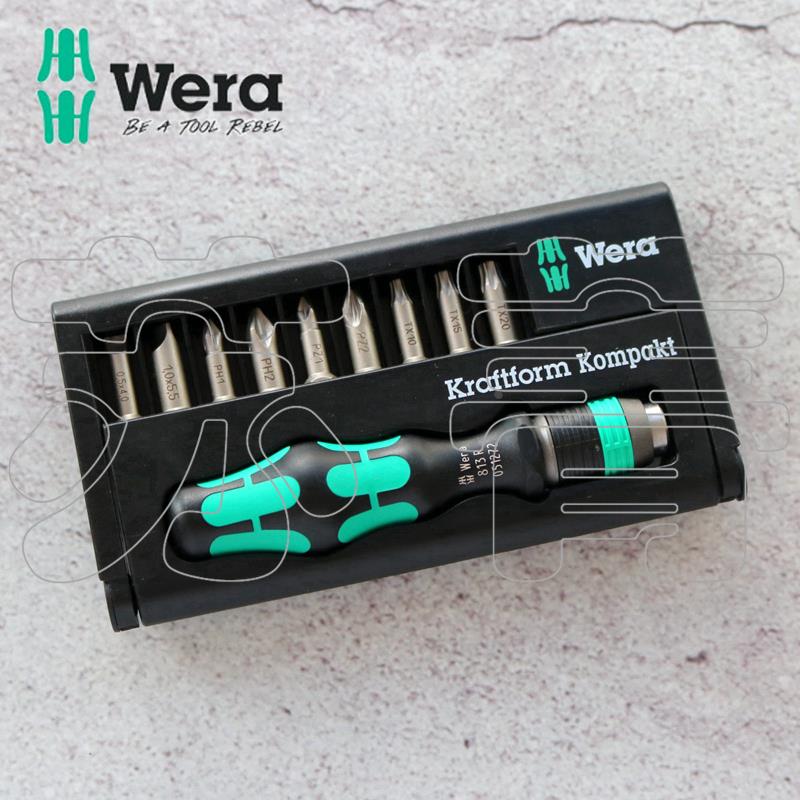 德国Wera维拉 Kraftform Kompakt 10组合螺丝批头手柄套装 KK10 - 图0