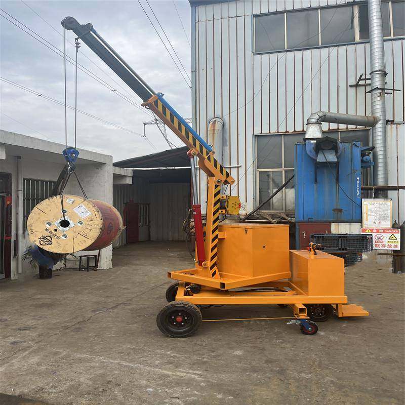 平衡重式单臂吊机自动液压起重机电动配重移动小吊车1吨2吨重型,淘宝优惠券,粉丝福利购,淘宝优惠卷