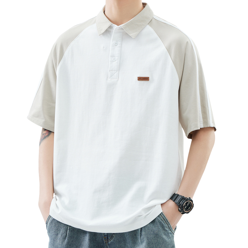 JEEP SPIRIT吉普男士POLO衫夏季宽松翻领半袖上衣潮牌休闲T恤衫