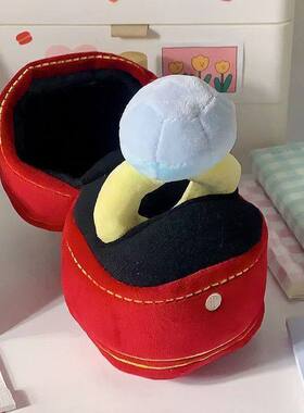 超大号钻石求婚戒指道具毛绒玩具爱心创意情人节告白礼物