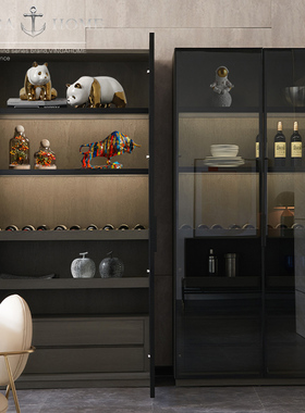 速发高档轻奢酒房书柜公饰品摆件套装玄关家居工艺品办装室摆设